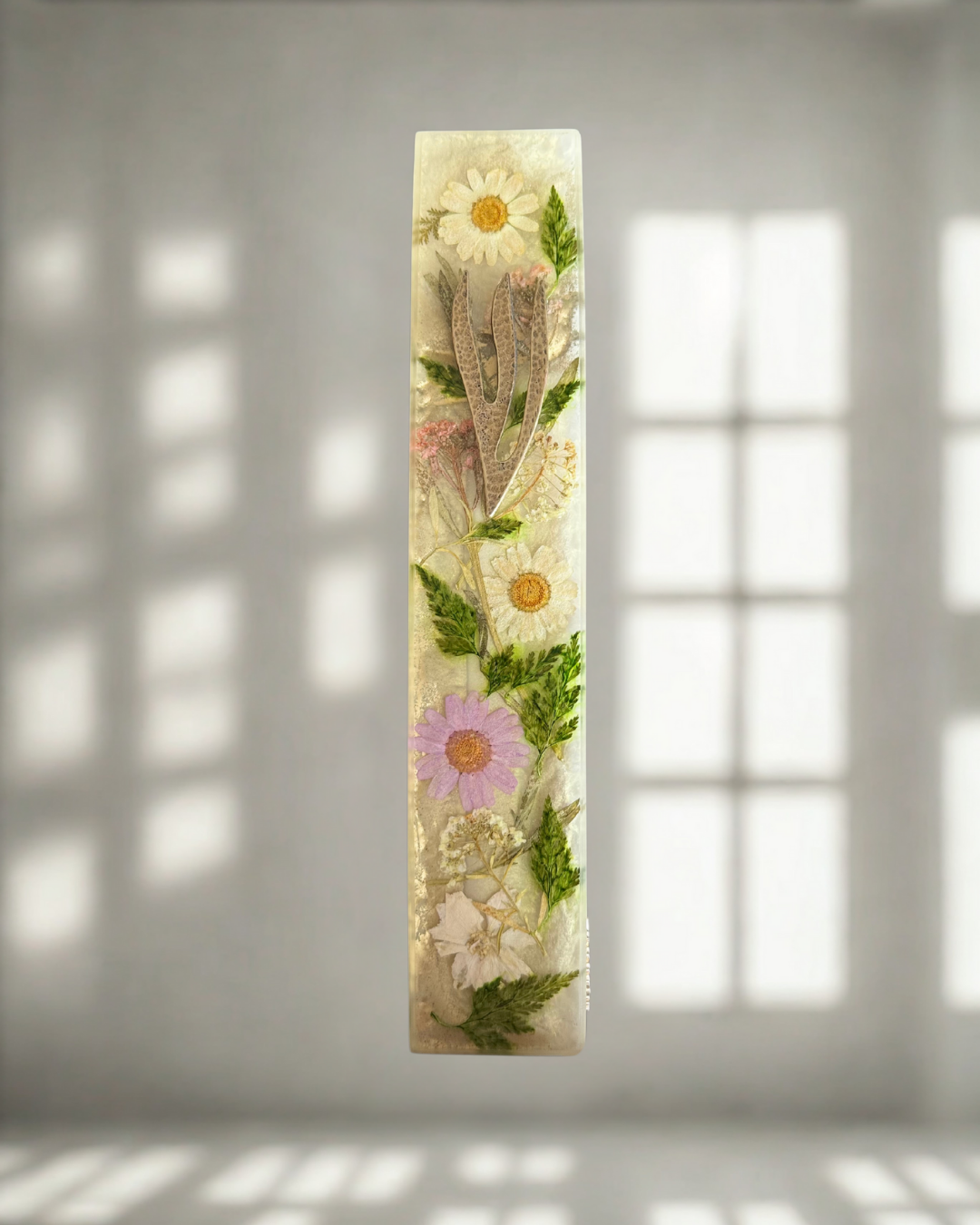 floral mezuzah- colored flowers (Copy)