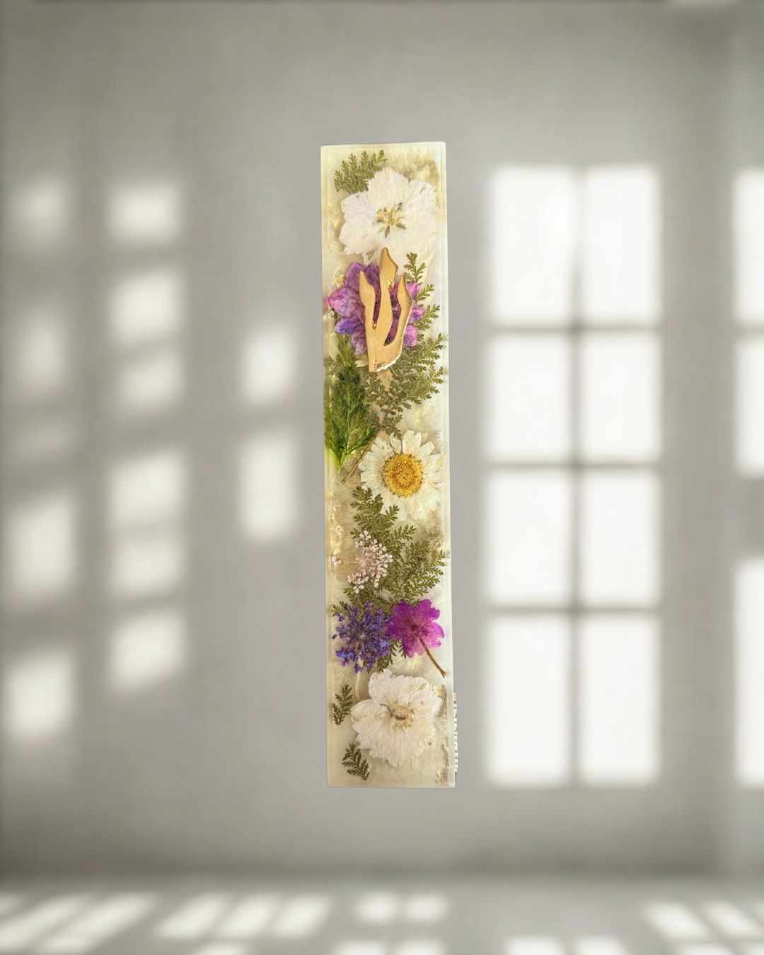 floral mezuzah- colored flowers (Copy)